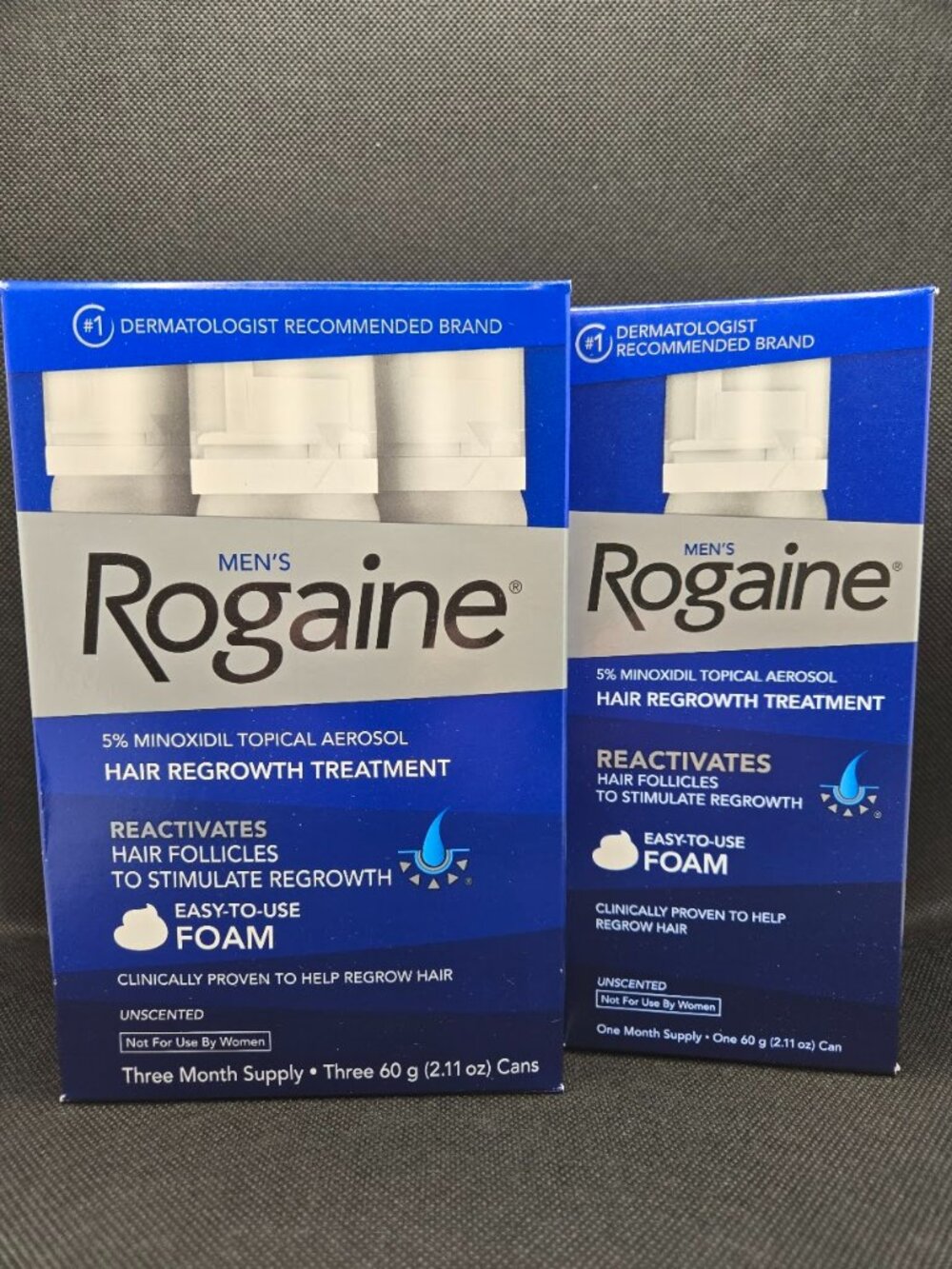 Men's Rogaine 4 Months - 5% Minoxidil Hair Regrowth Treatment Foam - Exp 04/26